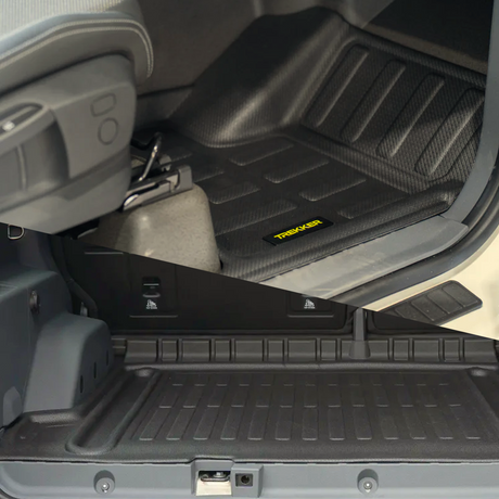 Ineos Grenadier floor liners and trunk liner for vehicle protection from Trekker Auto